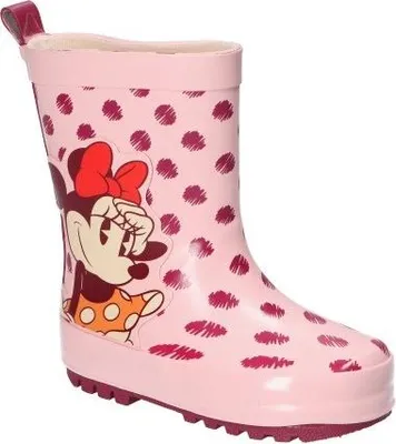 Produktbild von Kinder Gummistiefel, Disney Minnie Mouse, DM0010, Wasserdichte Schuhe, Lizenzierte Schuhe, Rosa 28
