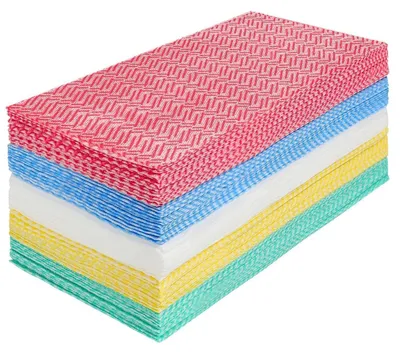 Obrázok produktu pre Opakovateľné čistiace utierky, 60 kusov, 5 farieb, 33 x 60 cm