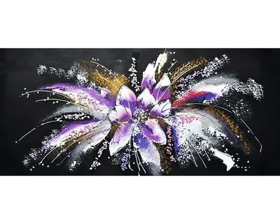 Obrázok produktu pre Obraz na plátne ručne maľovaný Tresk 55x120cm