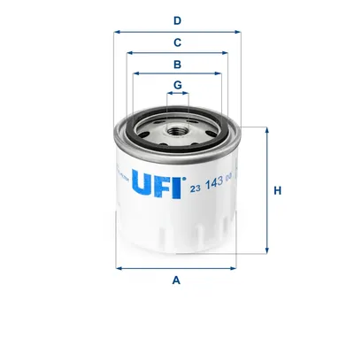 Obrázok produktu pre Olejový filter UFI 23.143.00