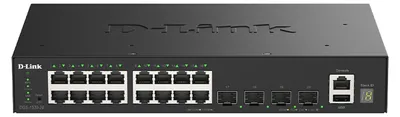 Zdjęcie produktu dla D-Link DGS-1530-20/E, Zarządzany, L2, Gigabit Ethernet (10/100/1000), Pełny dupleks, Możliwości montowania w stelażu