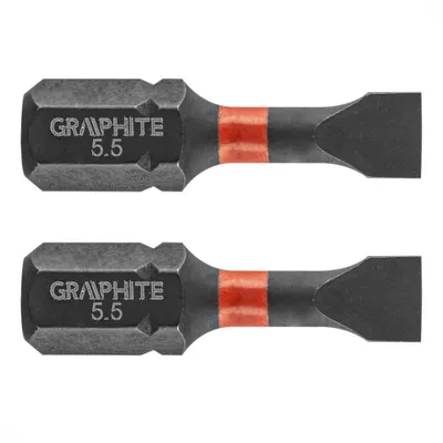Obrázek produktu pro GRAPHITE Rázové bity SL5,5 x 25 mm, 2 ks.