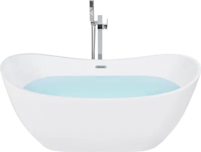 Obrázok produktu pre BELIANI Vaňa biela akrylátová 170 x 77 cm voľne stojaca pre jednu osobu moderný dizajn kúpeľňa