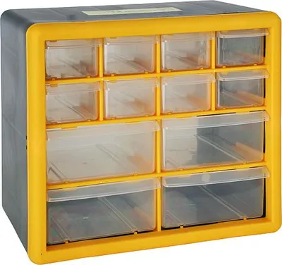 Produktbild von Wandorganisator Strend Pro SBx3045-B, 12 Schubladen, 26.5x16x23.5 cm, max. 12 kg