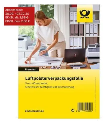 Produktbild von Luftpolster-Verpackungsfolie Post