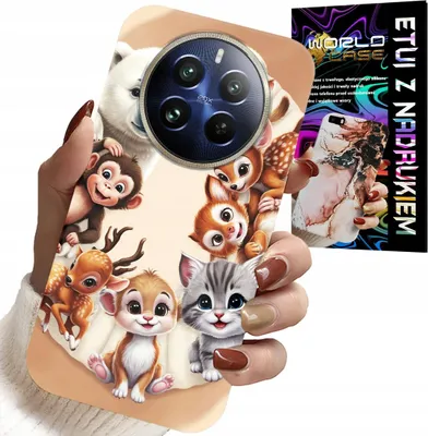 Zdjęcie produktu dla Etui Do Realme 12 Pro - Plecki Dla Dzieci W Zwierzęta Leśne Case