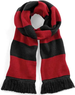Image de Beechfield - Écharpe "Stadium" homme/femme unie PC5677 (Taille unique) (Noir/Rouge)