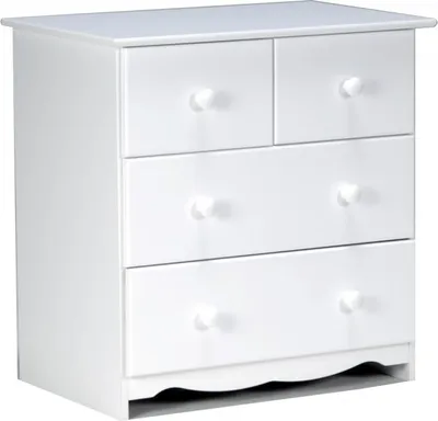 Produktbild von Kommode TEDDY 2 + 2 Schubladen / Weiß