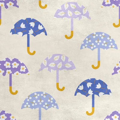 Productafbeelding van Koninklijke fluwelen stof, polyester, geschikt voor naaien - motief: bloemenparaplu's