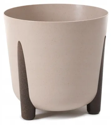 Produktbild von Lamela FRIDA Rund ECO Holzoptik Moderner Blumentopf