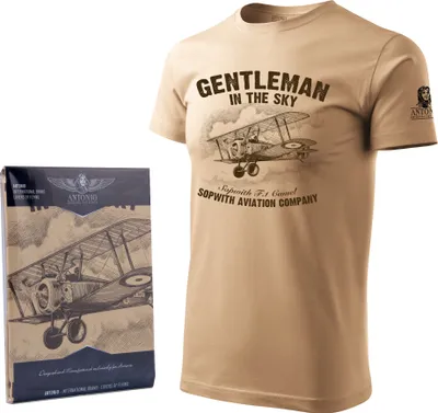 Obrázek produktu pro Tričko s dvojplošníkem SOPWITH F-1 CAMEL (M)