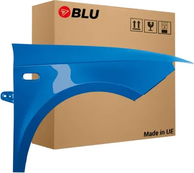 Immagine prodotto di BLU Parafango compatibile con Seat Ibiza (6J - IV 4. Generation) LZ5F Destra Blau SprintBlau Metallic | 2008-2017 | Anteriore | Verniciato | Pronto per il montaggio | Zincato