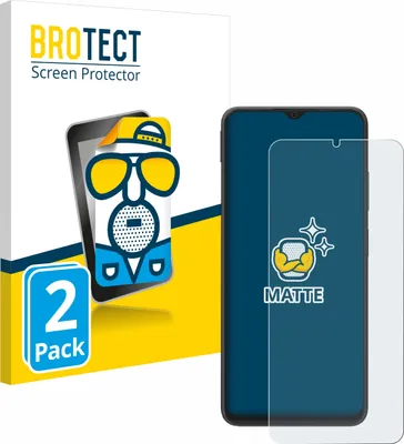 A product packaging for screen protectors, with a smartphone and a screen protector shown.
