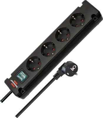 Produktbild von Brennenstuhl 1150650326, 3 m, Drinnen, Abgewinkelt, IP20, Weiß, 6 AC-Ausgänge