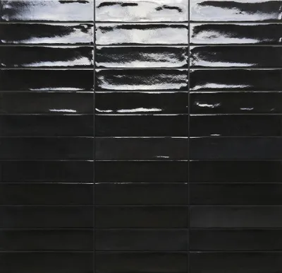Produktbild von CASA39 Fliesen Einfarbig Schwarz 4x20 cm Rondine Marrakech