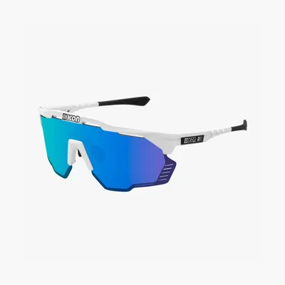 Image de SCICON Aeroshade Kunken White Gloss/SCNPP Multimirror Blue/Clear Cyklistické brýle