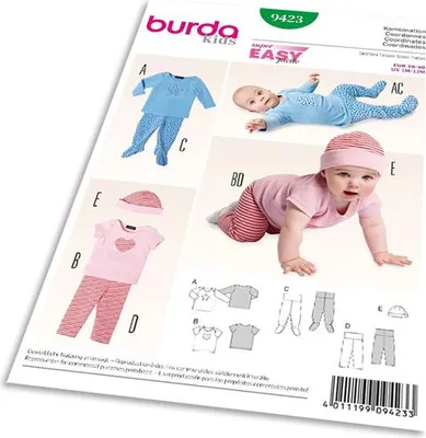 Produktbild von 9423 Shirt, Hose, Mütze, Burda