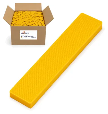 Obrázok produktu pre Dištančné podložky na zasklievanie 4x20x100 mm 1000 ks