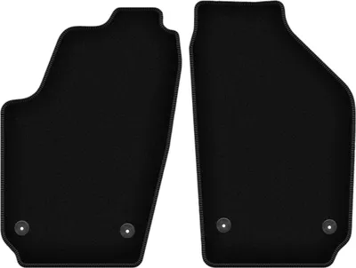 Image de Wielganizator Tapis avant de sol velours sur-mesure pour Seat Ibiza III 6L (2002-2008, berline à hayon) noir, jeu 2 pièces, fixations