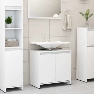 Produktbild von Maison Exclusive - Badezimmerschrank Weiß 60x33x61 cm Holzwerkstoff