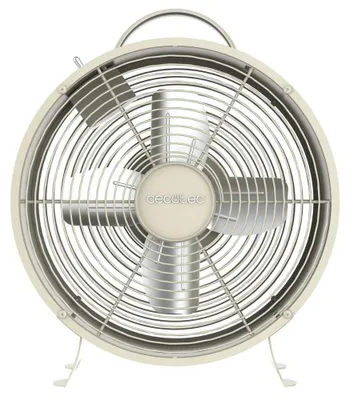 Produktbild von Cecotec Tischventilator EnergySilence 400 RetroDesk Beige