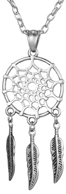 Imagen del producto de Collar atrapasueños para mujer, 70 cm, acero inoxidable