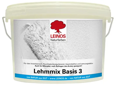 Produktbild von LEINOS Lehmmix 2,5 l für Wände innen, Mixfarbe, matt, feuchteregulierend