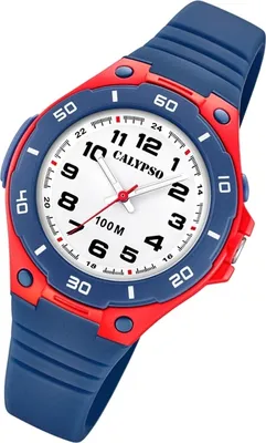 Produktbild von Calypso Kinder Uhr Junior Fashion K5758/1 Kunststoff PolyurethanArmbanduhr blau UK5758/1