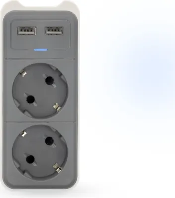 Image de Caliber Prises multiples avec port USB - protection contre les surtensions - 2 ports USB (HPS1202U)