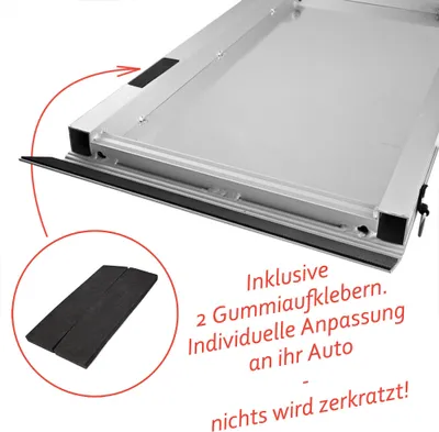 Produktbild von Hunderampe Hundetreppe Auto Kofferraum Treppen Rampe Einstiegshilfe für Hunde Klappbar Aluminium Auswahl Längen 5 cm Belastbar bis 150 kg Petigi, Länge:244 cm