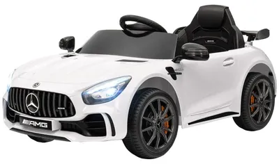 Immagine prodotto di Mercedes-Benz AMG GTR, auto giocattolo elettrica per bambini | Colore: Bianco | Dimensioni: 67x108x46 cm