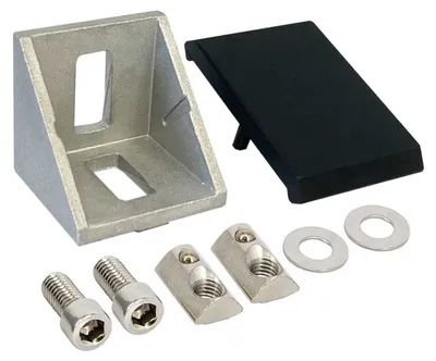 Produktbild von SCHMIDT systemprofile 30x Eckwinkel Nut 8 Alu Winkel Verbinder Abdeckkappe