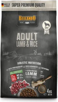 Image de BELCANDO Adultes Agneau & Riz, 4 kg