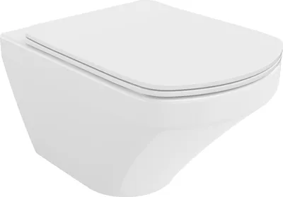 Image de Mexen Vito Cuvette de WC sans rebord avec plaque mince à chute lente, duroplast, blanc - 30174000