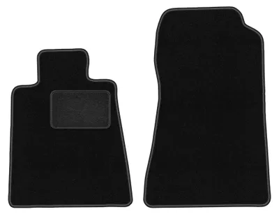 Productafbeelding van Velours voormatten voor Mercedes C140 / W140 1992-1999 (coupé) – 2-delig, zwart, op maat – Wielganizator LUX