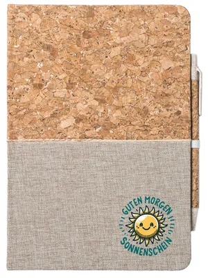 Produktbild von Huuraa Notizbuch A5 Guten Morgen Sonnenschein Sonne 80 Blatt inkl. Kugelschreiber Tagebuch Geschenkidee