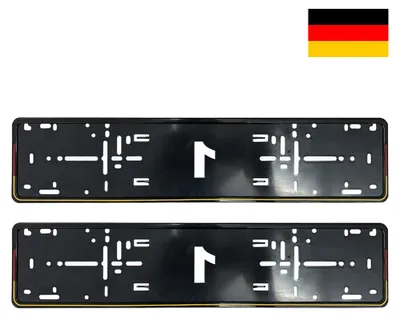 2x DEUTSCHLAND EDITION Kennzeichenhalter Rahmen / Original ALTI GIRI Premium in der Farbe von Konrad Rej / Alti Giri