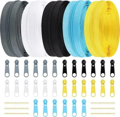 Produktbild von Famanu Endlosreißverschluss 14 Meter Nylon mit Schiebern - 5 Farben