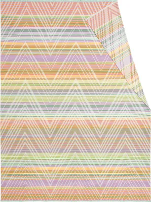 Biederlack bunte Wohndecke Frisky mit Zickzackmuster Freisteller
