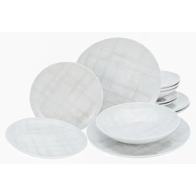 Obrázok produktu pre CreaTable, 25867, Home Shabby Chic, sada tanierov 12 ks, porcelán