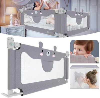Obrázok produktu pre XMTECH Bed Rail Cot Rail Bed Guard Fall Out Protection Nastaviteľná výška postele pre deti, dieťa, 150 cm