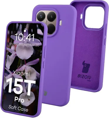Produktbild von Silikon Handyhülle für Xiaomi 15T Pro, Bizon Soft Case, Violett