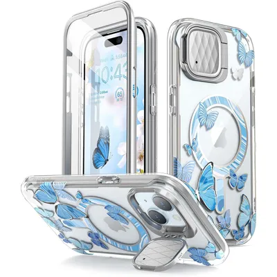 Produktbild von i-Blason Cosmo IHNE2361CMAGBEF, Mantelhülle, Apple, iPhone 15 (2023), iPhone 14 (2022) and iPhone 13 6.1" (2021), 15,5 cm (6.1"), Blau