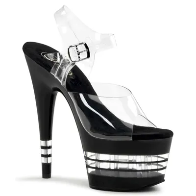 Obrázok produktu pre ADORE-708LN Dámske sandále značky Pleaser, transparentné EU 38, US 8
