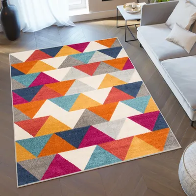 Obrázek produktu pro Tapiso Koberec LAZUR Moderní barevný oranžový červený Pokoj pro mládež ÖKOTEX 180 x 260 cm