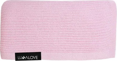 Produktbild von Babydecke Bambus Kuscheldecke 90x90 cm Rosa Lullalove