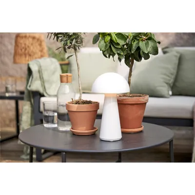 Image de Lampe de table LED ''Mushroom'', 16x28cm, blanc, accu, câble de recharge, outdoor