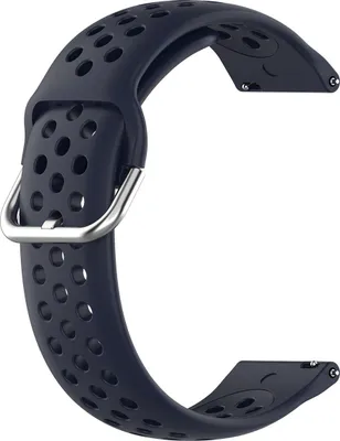 Produktbild von BStrap Silicone Dots Armband für Samsung Galaxy Watch 3 41mm, navy blue