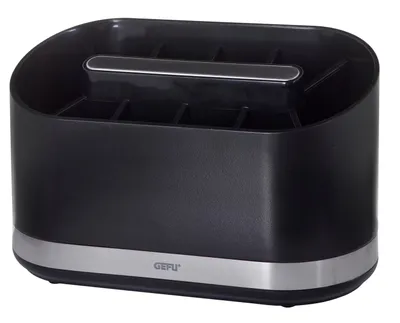 Obrázek produktu pro GEFU SMARTLINE, Organizér, Držitel, Stolní, Příbory, Potřeby pro domácnost, Černá, Nerezová ocel, Plast, Nerezová ocel