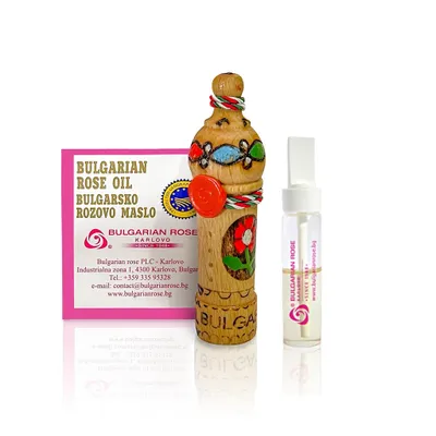 Zdjęcie produktu dla Bułgarski olejek różany ChOG 1 g / 1,17 ml w drewnianej buteleczce